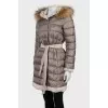 Reversible jacket with fur