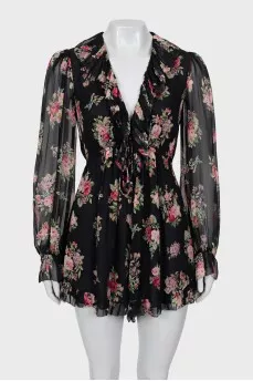 Floral Ruffle Jumpsuit