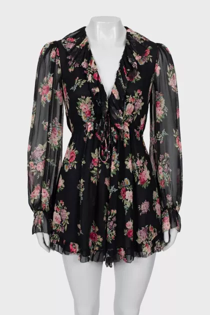 Floral Ruffle Jumpsuit