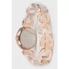 Gold tone stainless steel watch