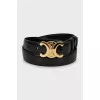 Triomphe leather belt