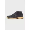 Men's suede lace-up boots