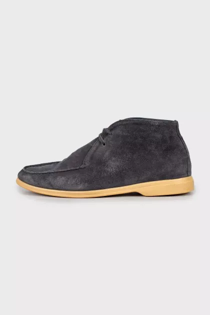 Men's suede lace-up boots