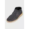 Men's suede lace-up boots