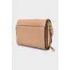 Leather bag-wallet
