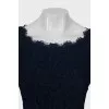 Lace dress with 3/4 sleeves