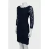 Lace dress with 3/4 sleeves