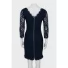 Lace dress with 3/4 sleeves