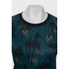 Straight-fit sweatshirt with print