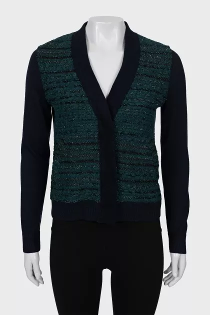 Wool cardigan with buttons