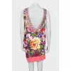 Silk sundress in floral print