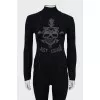Black golf with skull print