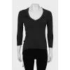 Black long sleeve with side ties
