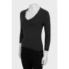 Black long sleeve with side ties