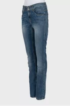 Джинсы skinny fit синего цвета