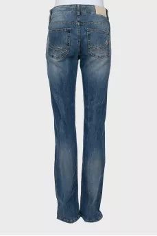 Джинсы skinny fit синего цвета