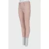 Pink corduroy trousers