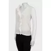 White blouse with frill