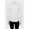 White blouse with frill