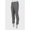 Men's gray trousers with arrows