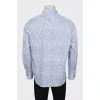 Men's two-tone printed shirt