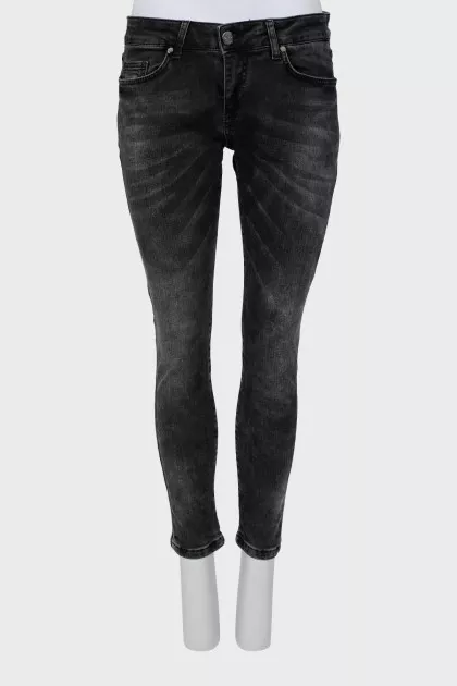 Gray skinny jeans
