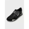 Men's sneakers with fastex fastener