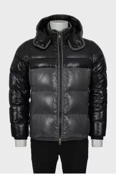 Men's two-tone jacket with hood