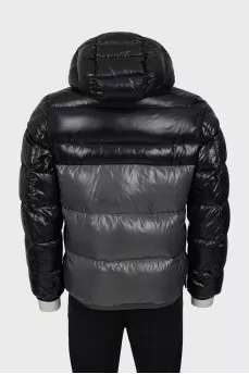 Men's two-tone jacket with hood