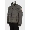 Men's printed wool jacket
