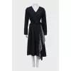 Wrap dress with V-neck