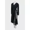 Wrap dress with V-neck