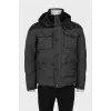 Men's jacket with patches on the sleeves