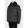 Men's jacket with patches on the sleeves