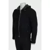 Men's sheepskin coat with hood