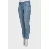 Low rise light blue jeans