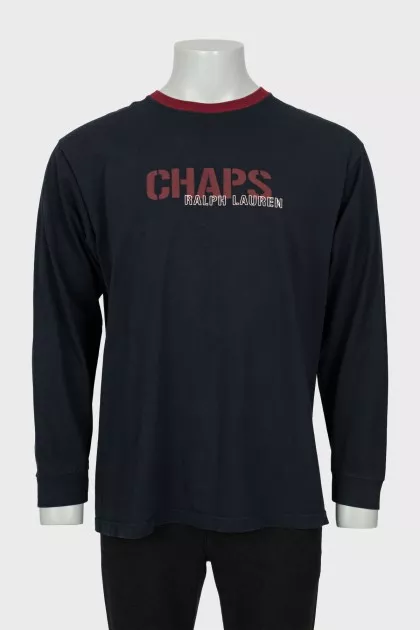 Men's jumper with branded logo