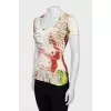 Slim fit printed T-shirt