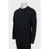 Men's black sweatshirt