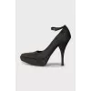 Textile high heels