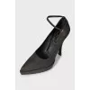 Textile high heels