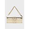 Gold-tone shoulder bag with chain