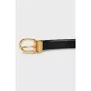 Reversible leather belt