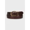 Reversible leather belt