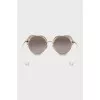Gradient heart shaped sunglasses