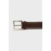 Men's belt with embossed leather