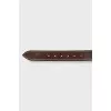 Men's belt with embossed leather