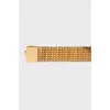Gold-tone elastic belt