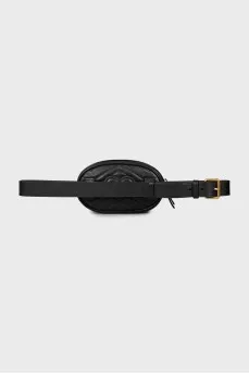 Сумка Black Matelassé Leather GG Marmont