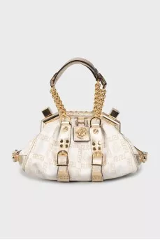 Mini bag with gold logo